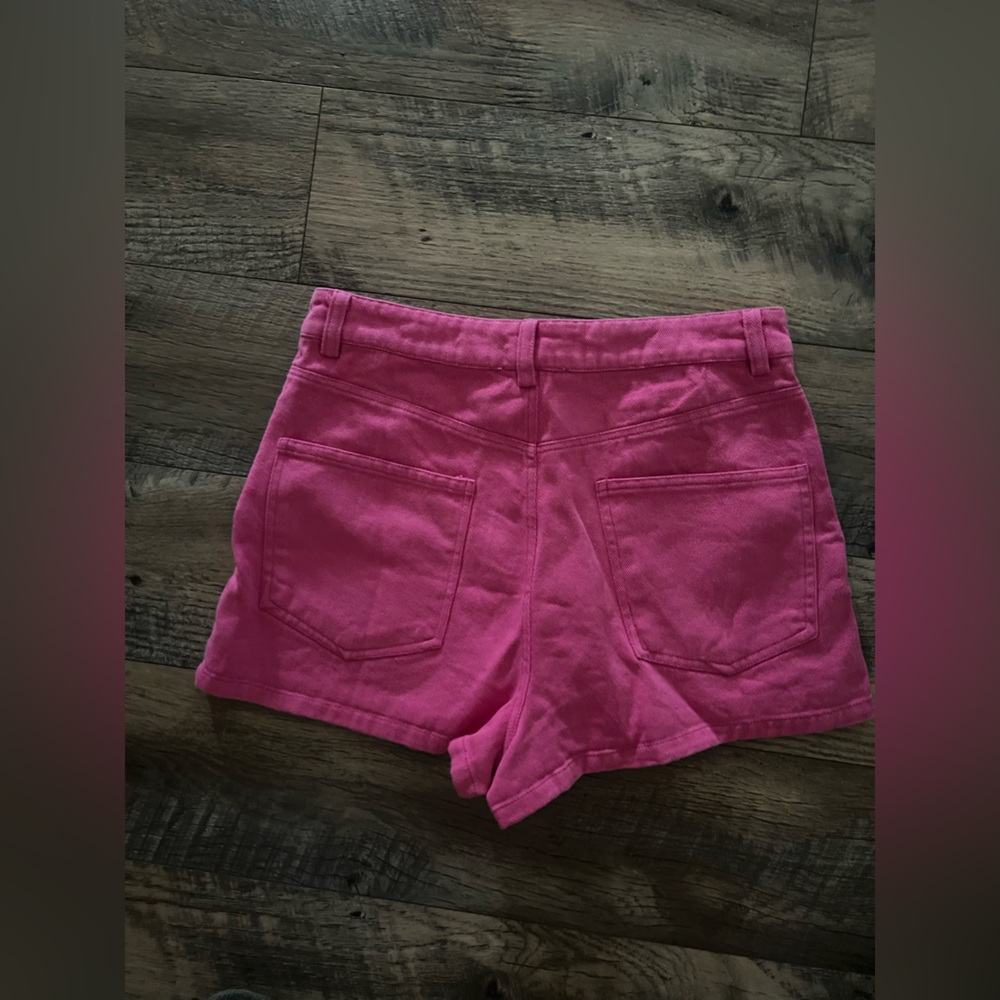 High-Rise Pink Women's Shorts - Picture 10 of 11